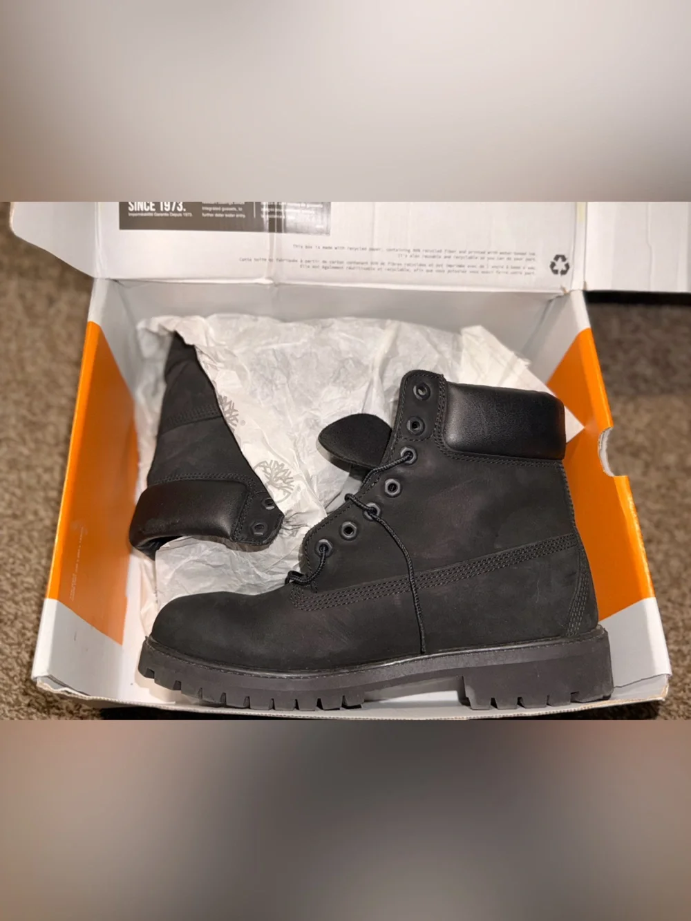 Timberland Premium 6-Inch Waterproof Boot in black men’s 9